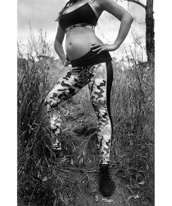 Mummactiv Camo Print Full Length Pregnancy/Postpartum Leggings