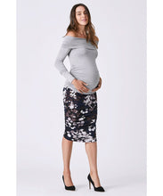 Aubree Printed Maternity Gather Skirt