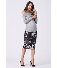 Aubree Printed Maternity Gather Skirt