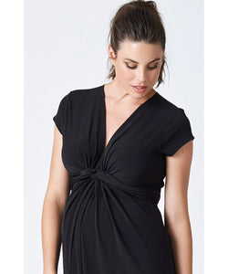 Maternity Knot Front Midi Dress