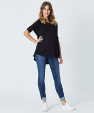 Mara Cut-Out Top in Black