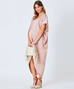 Harper Long Kaftan in Nude