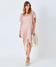 Harper Long Kaftan in Nude