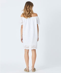 Prue Embroidered Sundress in White