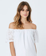 Prue Embroidered Sundress in White