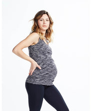 Space Dye Onyx Active Maternity Tank