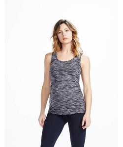 Space Dye Onyx Active Maternity Tank