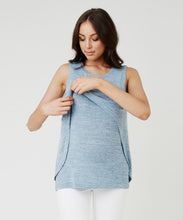 Swing Back Nursing Tank in Sky