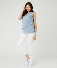 Swing Back Nursing Tank in Sky
